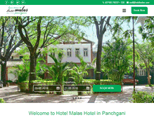 Tablet Screenshot of hotelmalas.com
